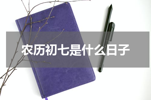 农历初七是什么日子