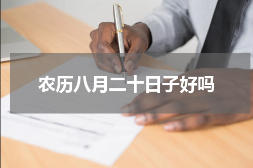 农历八月二十日子好吗