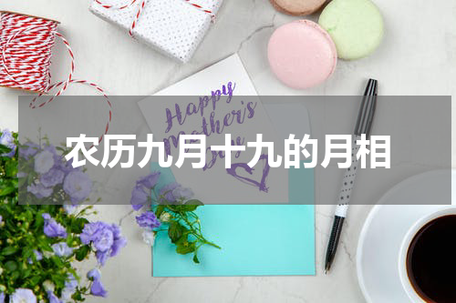 农历九月十九的月相
