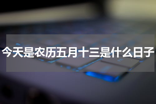 今天是农历五月十三是什么日子