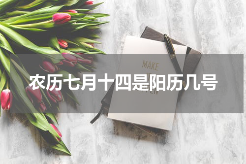 农历七月十四是阳历几号