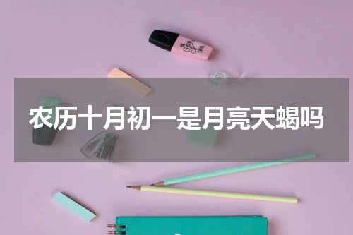 农历十月初一是月亮天蝎吗