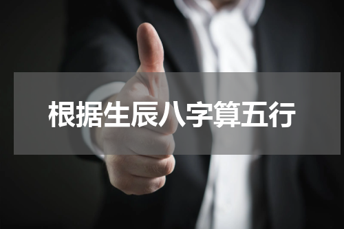 根据生辰八字算五行