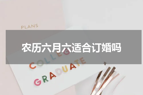农历六月六适合订婚吗