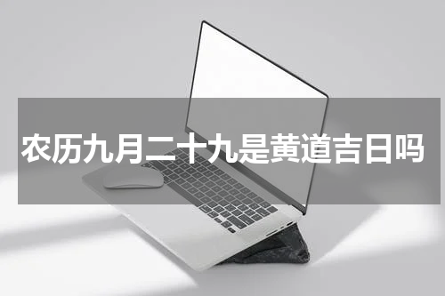 农历九月二十九是黄道吉日吗