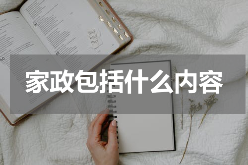 家政包括什么内容