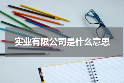 实业有限公司是什么意思