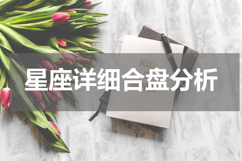 星座详细合盘分析