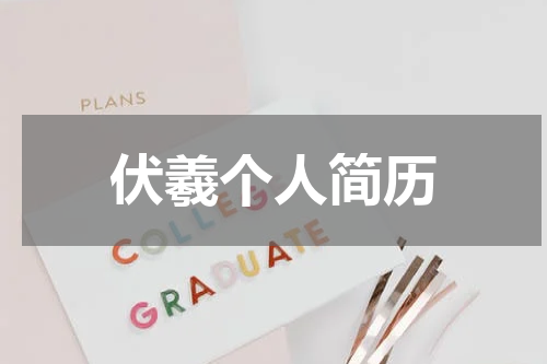 伏羲个人简历