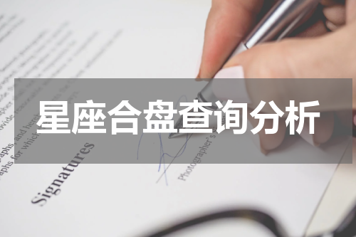 星座合盘查询分析