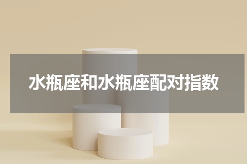 水瓶座和水瓶座配对指数