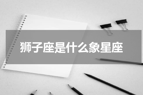 狮子座是什么象星座