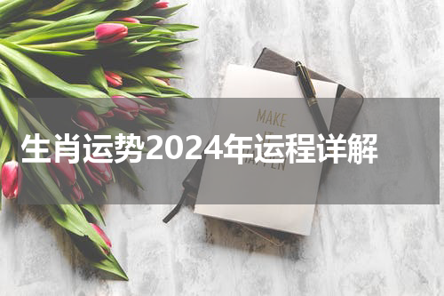 生肖运势2024年运程详解