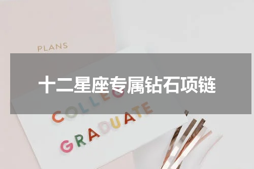 十二星座专属钻石项链