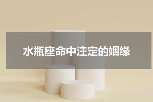 水瓶座命中注定的姻缘