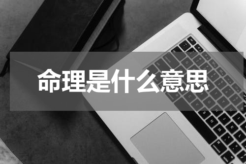 命理是什么意思
