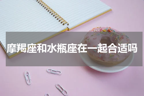 摩羯座和水瓶座在一起合适吗