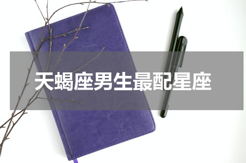天蝎座男生最配星座