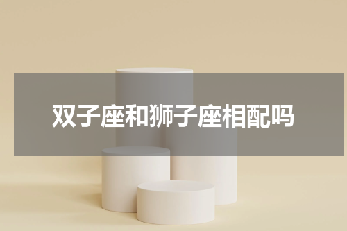 双子座和狮子座相配吗