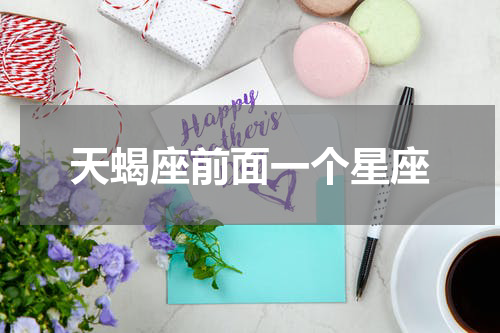 天蝎座前面一个星座