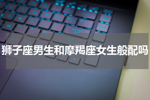 狮子座男生和摩羯座女生般配吗