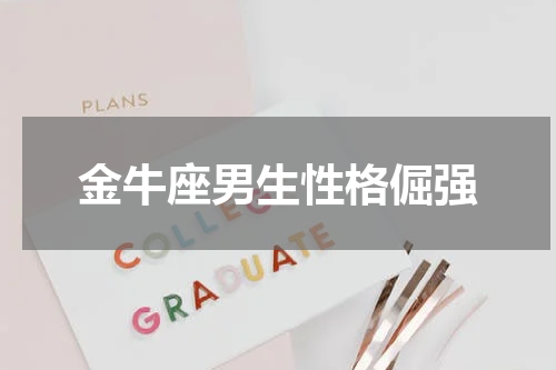 金牛座男生性格倔强