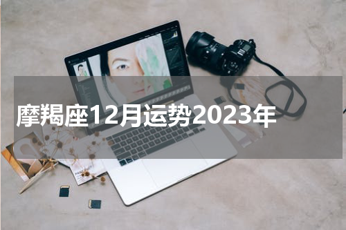 摩羯座12月运势2023年