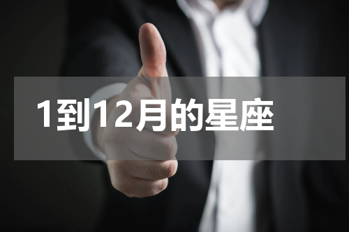 1到12月的星座