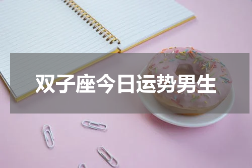 双子座今日运势男生