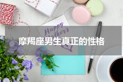 摩羯座男生真正的性格