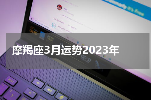 摩羯座3月运势2023年