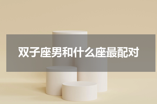 双子座男和什么座最配对