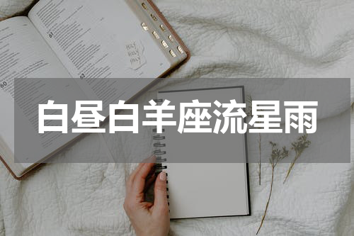 白昼白羊座流星雨