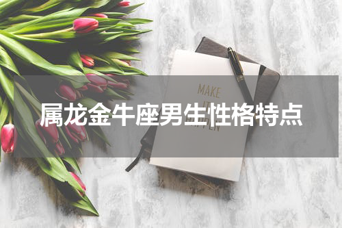 属龙金牛座男生性格特点