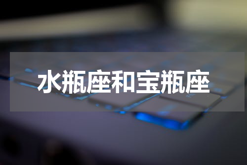水瓶座和宝瓶座