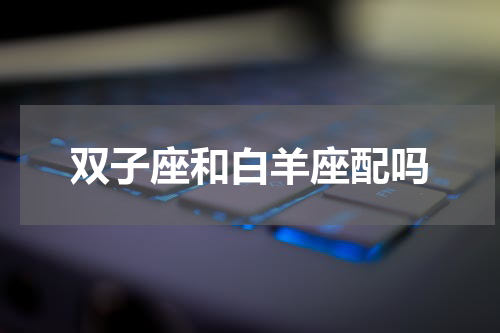 双子座和白羊座配吗