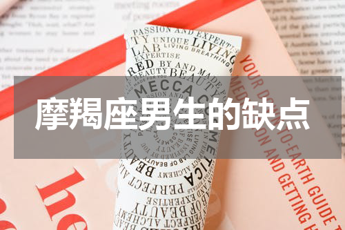 摩羯座男生的缺点