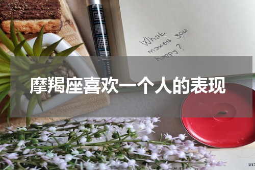 摩羯座喜欢一个人的表现