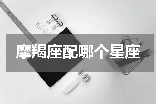 摩羯座配哪个星座