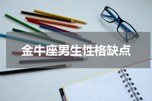 金牛座男生性格缺点