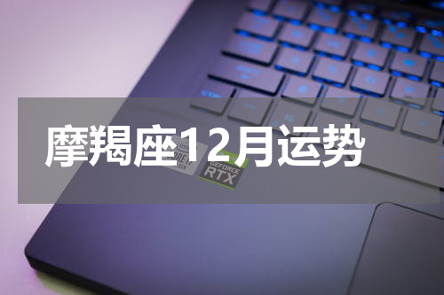 摩羯座12月运势