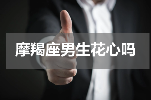 摩羯座男生花心吗