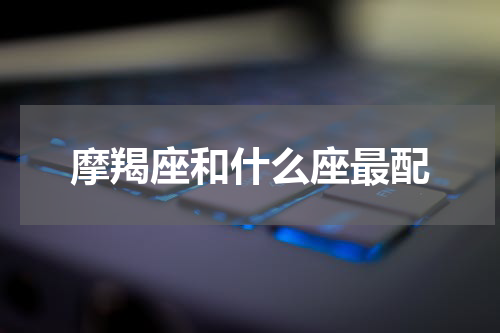 摩羯座和什么座最配