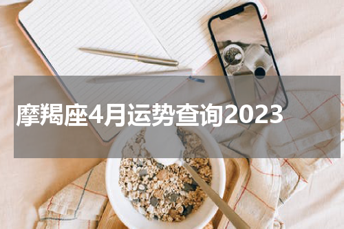 摩羯座4月运势查询2023