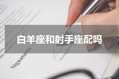 白羊座和射手座配吗