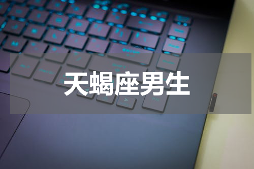 天蝎座男生