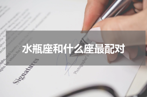 水瓶座和什么座最配对