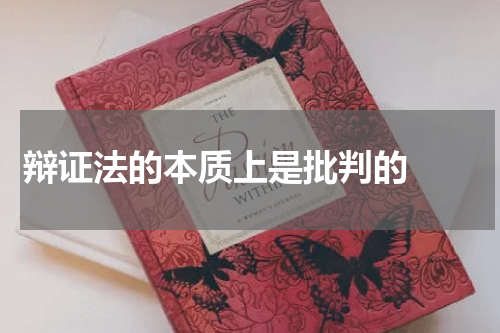 辩证法的本质上是批判的  