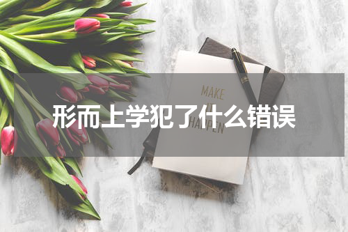 形而上学犯了什么错误