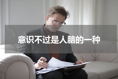 意识不过是人脑的一种